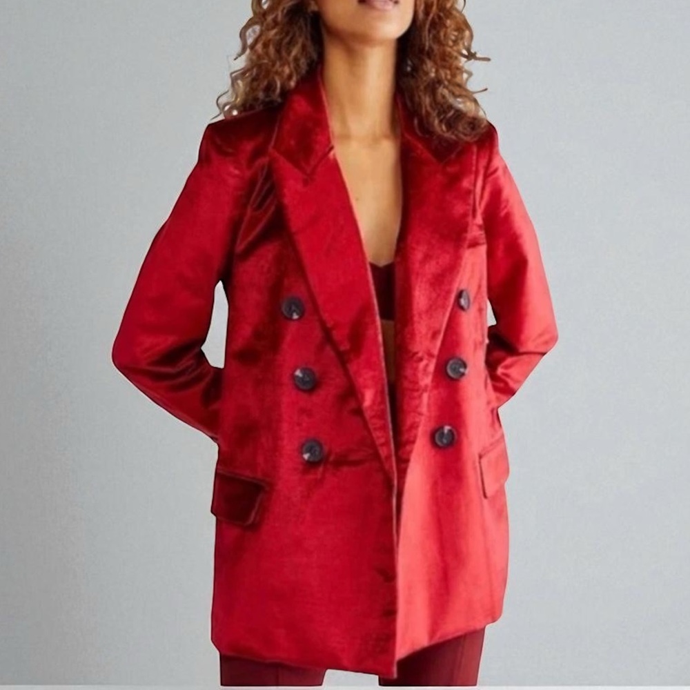 Free People Velvet Ashby Blazer